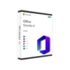 Boîte logiciel Office 2024 Standard avec logo Office et icônes Word, Excel, OneNote, PowerPoint, Outlook et Publisher sur fond blanc.
