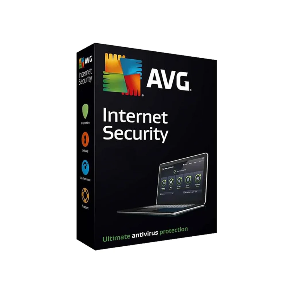 AVG Internet Security Box – antivirus software with real-time protection and firewall