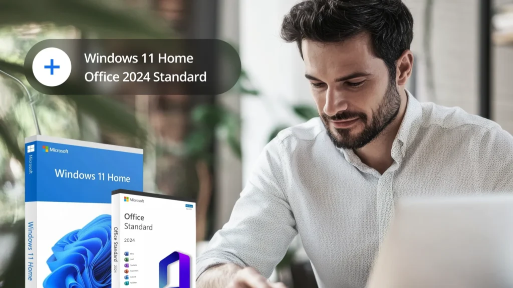 Windows 11 Home avec Office 2024 Standard – bundle logiciel à activation instantanée